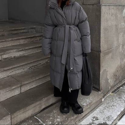 BellePuffer™ - Belted Slim Fit Winter Coat | Looks Femininos - GlowNova