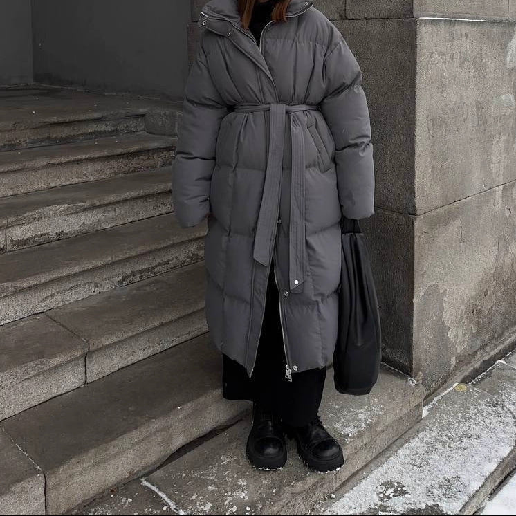 BellePuffer™ - Belted Slim Fit Winter Coat | Looks Femininos - GlowNova