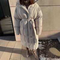 BellePuffer™ - Belted Slim Fit Winter Coat | Looks Femininos - GlowNova